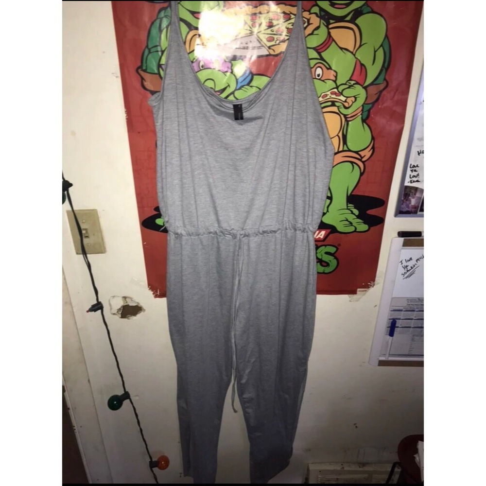 Grey body suit